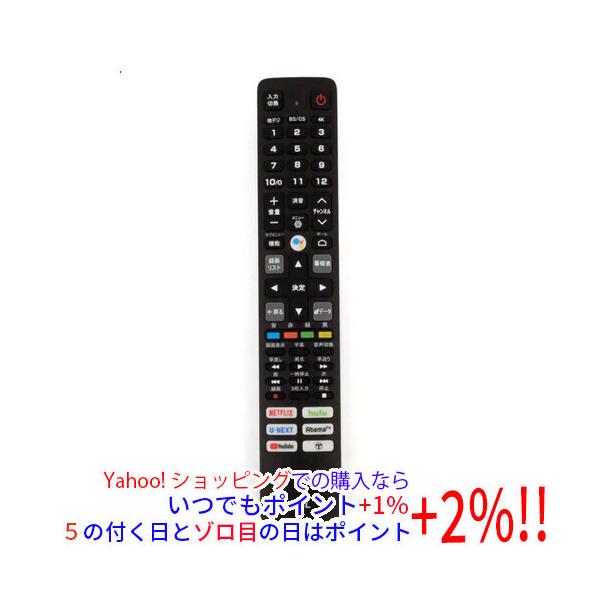 中古】【ゆうパケット対応】TCL スマートテレビ用リモコン RC610 JJR2