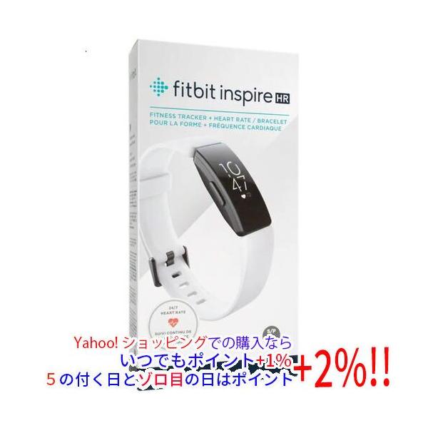 【商品名：】Fitbit 活動量計 Fitbit Inspire HR FB413BKWT-FRCJK ホワイト/ブラック 未使用　／　【商品状態：】未使用品です。／ ／ ※メーカー保証は受けられません。ご理解の上ご検討お願いします。　／　...