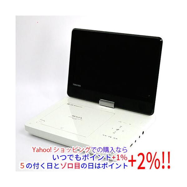 中古】TOSHIBA 10.1V型 ポータブルDVDプレーヤー REGZA SD-P1010S AC