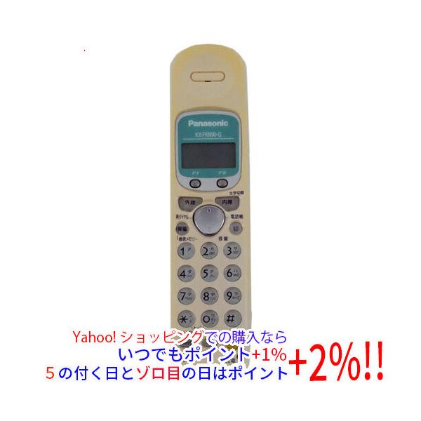 【商品名：】Panasonic 増設子機 KX-FKN90-G 電池パックなし いたみ　／　【商品状態：】動作確認済の中古品です。／／※日焼けしています。／／※中古品ですので、傷、汚れ等がございます。／ご理解の上、ご検討お願いします。　／　...