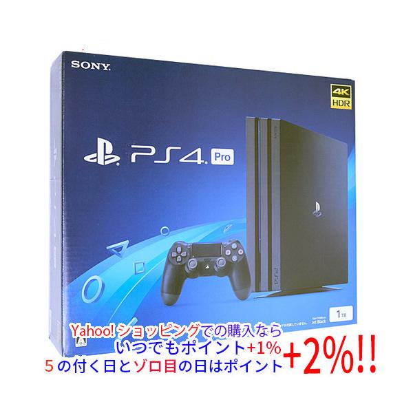 爆買【中古】SONY プレイステーション4 Pro 1TB ジェット・ブラック CUH-7200BB01 元箱あり