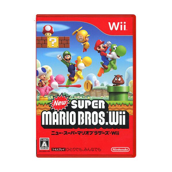 【中古】【ゆうパケット対応】New スーパーマリオブラザーズ Wii 説明書なし・ディスク傷・ケースいたみ