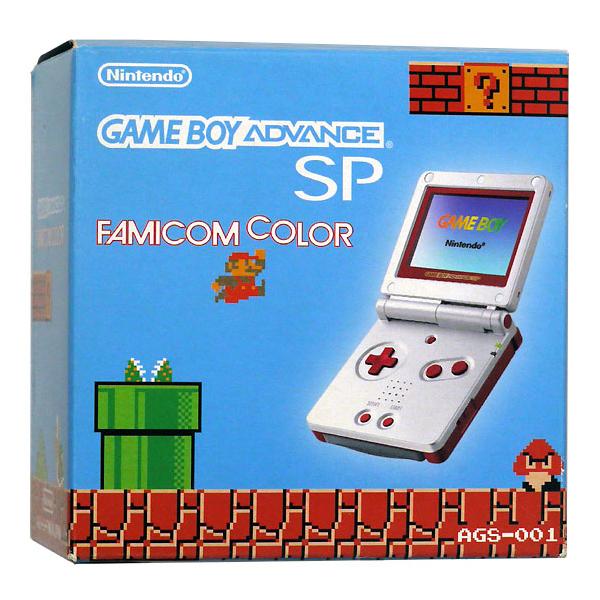 任天堂 - 任天堂　ゲームボーイアドバンスSP ファミコンカラー　外箱いたみ 元箱あり 中古】任天堂 ゲームボーイアドバンスSP ファミコンカラー 外箱