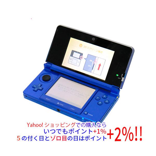 ニンテンドー3DS 【中古】任天堂 コバルトブルー CTR-S-BBAA 本体のみ