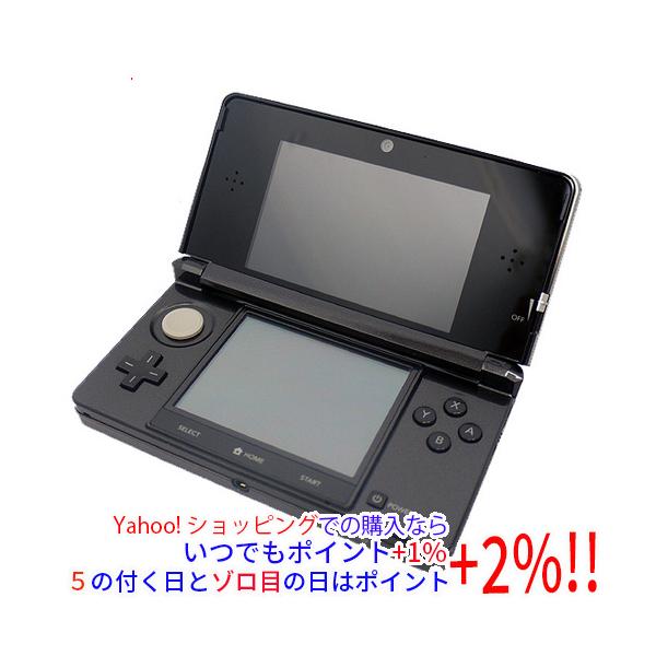 ニンテンドー3DS 【中古】任天堂 コスモブラック CTR-S-KAAA 本体のみ