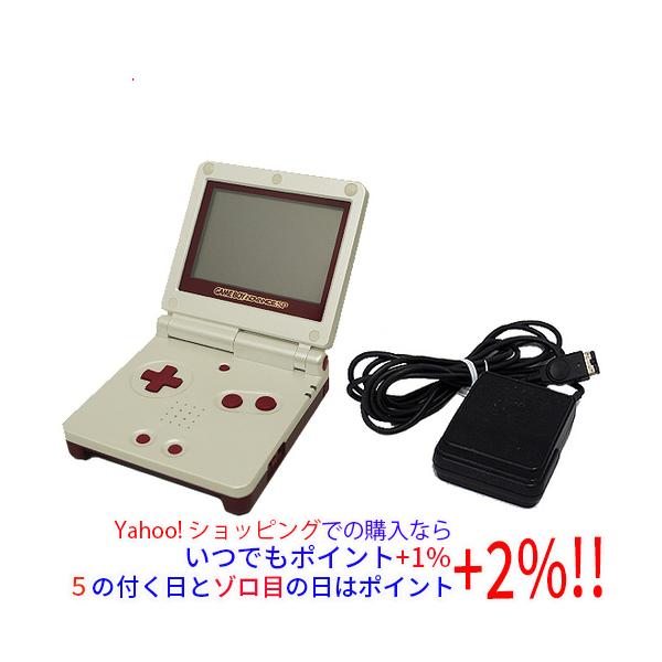 中古】任天堂 ゲームボーイアドバンスSP ファミコンカラー 本体・液晶