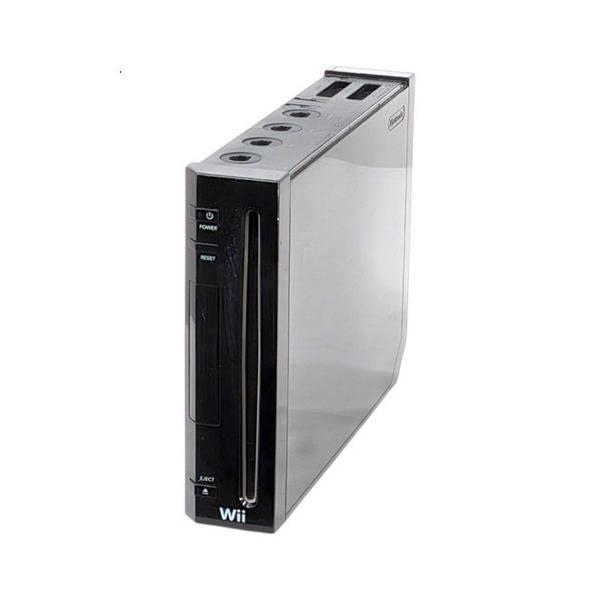 爆買【中古】任天堂 家庭用ゲーム機 Wii [ウィー] クロ 本体のみ カバーなし・本体いたみ