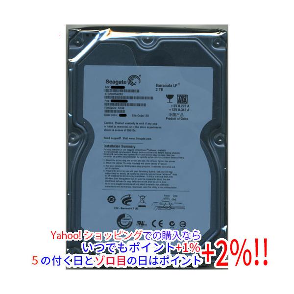 Seagate（シーゲイト） SEAGATE製HDD ST32000542AS 2TB SATA300 5900