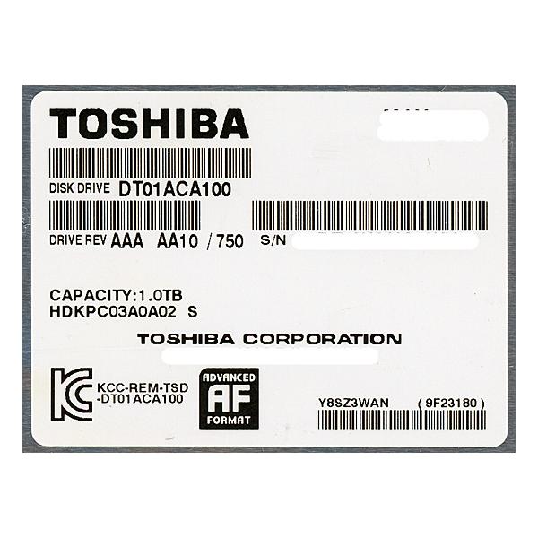 TOSHIBA製HDD DT01ACA100 1TB SATA600 7200 [管理:20343853]