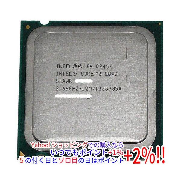 【商品名：】Core 2 Quad Q9450 2.66GHz FSB1333MHz LGA775 45nm SLAWR　／　【商品状態：】動作確認済みの中古品です。。　／　【検索用キーワード：】≪intel インテル Core2 クアッド...