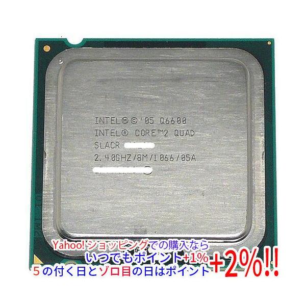 【商品名：】Core 2 Quad Q6600 2.40GHz FSB1066MHz LGA775 8MB SLACR　／　【商品状態：】 動作確認済みの中古品です。／　／　【検索用キーワード：】≪intel インテル Core2Quad ...