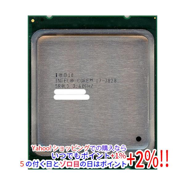 【商品名：】Core i7 3820 3.6GHz LGA2011 SR0LD　／　【商品状態：】動作確認済みの中古品です。／ ※中古品ですので、傷、汚れ等ある場合がございます。　／　【検索用キーワード：】≪intel インテル CPU バ...
