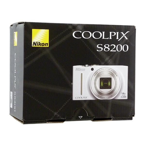 COOLPIX S 【中古】Nikon製 デジカメ S8200 ホワイト/1610万画素