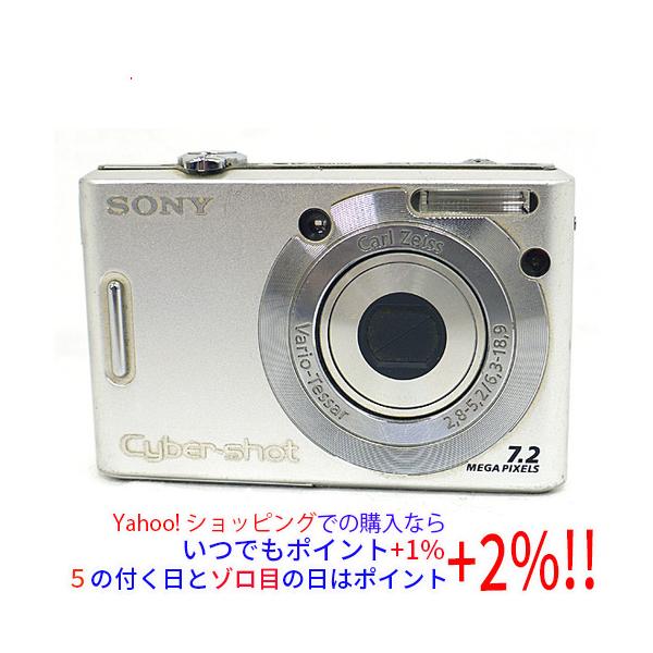 【商品名：】SONY製 Cyber-shot DSC-W35 720万画素　／　【商品状態：】動作確認済の中古品です。／ ／ ※中古品ですので、傷、汚れ等ある場合がございます。ご理解の上、ご検討お願いします。　／　【検索用キーワード：】≪ソ...