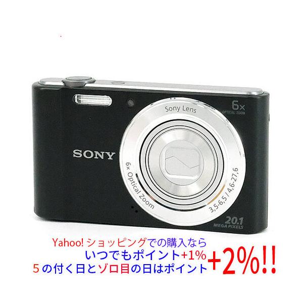 【中古】SONY製 Cyber-shot DSC-W810 ブラック 2010万画素 [管理:303103309]