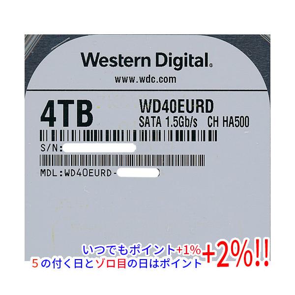 Western Digital製HDD WD40EURD 4TB