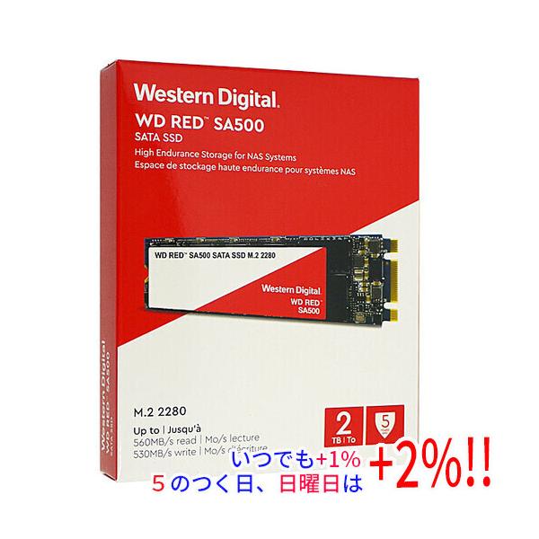WD Red Western Digital製 SSD SA500 NAS SATA WDS200T1R0B 2TB