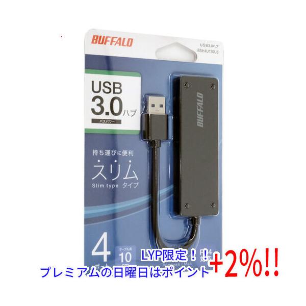バッファロー BSH4U120U3BK ブラック USBハブ