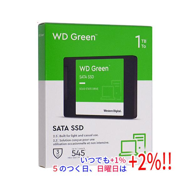 Western Digital製 WD Green WDS100T3G0A 1TB爆買