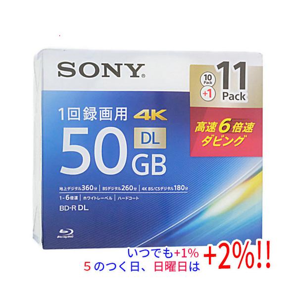 【商品名：】SONY ブルーレイディスク 11BNR2VMPS6 BD-R DL 6倍速 11枚組　／　【商品状態：】新品　／　【検索用キーワード：】≪ブルーレイディスク・メディア 即納≫ 11BNR2VMPS6 [BD-R DL 6倍速 ...