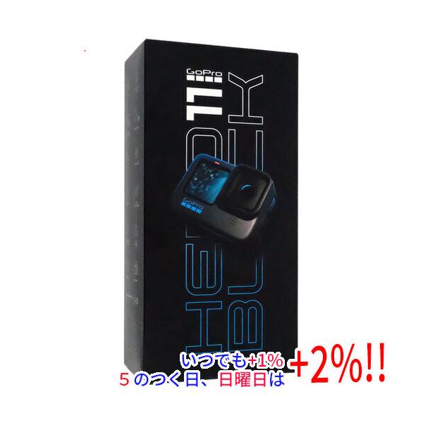 GoPro ウェアラブルカメラ HERO11 BLACK CHDHX-112-FW【いつでも+1％！5のつく日と日曜日は+2%！】　爆買
