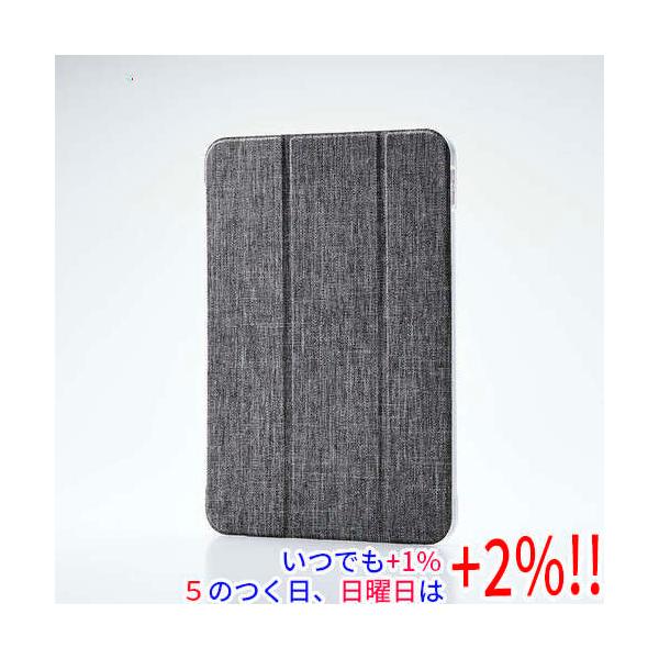ELECOM エレコム iPad(A16) フラップケース 薄型軽量 ファブリック 背面クリア TB-A25RWVCGY グレー【いつでも+1％！5のつく日と日曜日は+2%！】　爆買