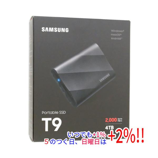 【新品未開封】Samsung Portable SSD T9 4TB SAMSUNG製 SSD T9 MU-PG4T0B 4TB : エクセラー - 通販 - Yahoo