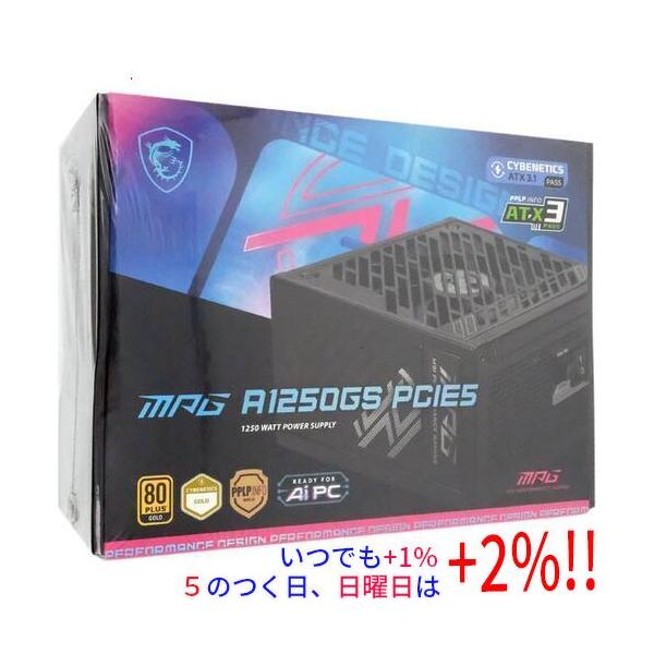 MSI PC電源ユニット MPG A1250GS PCIE5 1250W : エクセラー - 通販