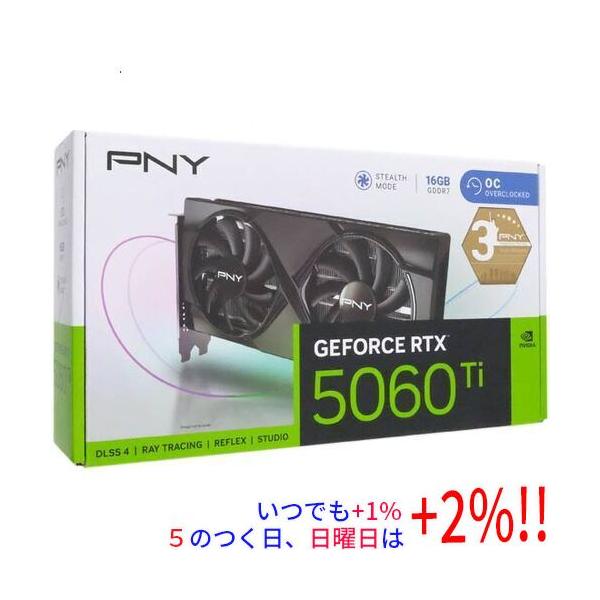 PNY GeForce RTX 5060 Ti 16GB Overclocked Dual Fan VCG5060T16DFXPB1
