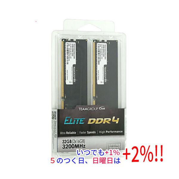 Team TED432G3200C22DC01 DDR4 PC4-25600 16GB 2枚組 : エクセラー