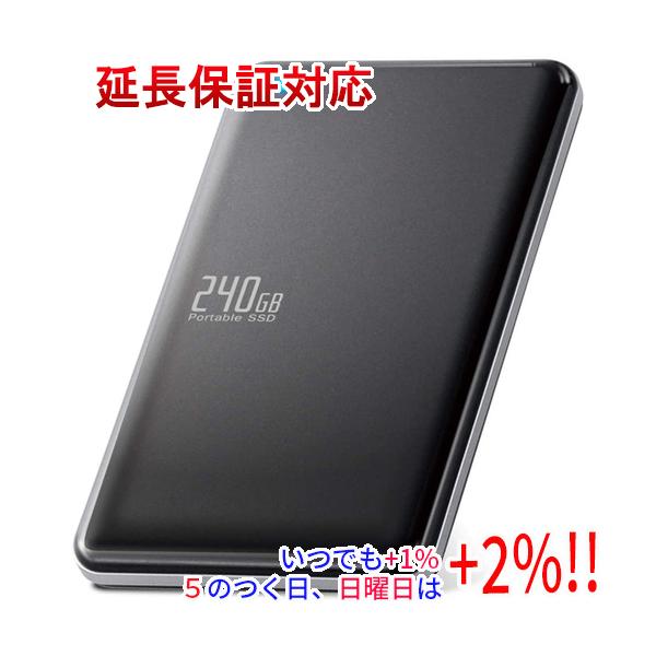 【新品訳あり(箱きず・やぶれ)】 ELECOM　外付けポータブルSSD　ESD-ED0240GBK　240GB ELECOM（エレコム） 【新品訳あり(箱きず・やぶれ)】 外付けポータブル