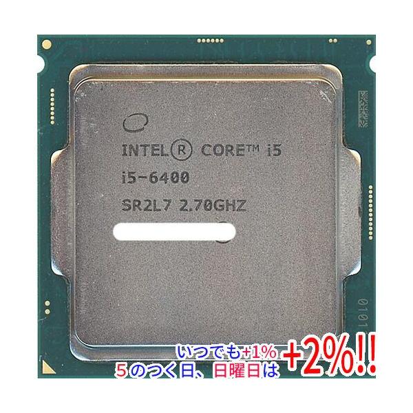 【商品名：】Core i5 6400 2.7GHz 6M LGA1151 65W SR2L7　／　【商品状態：】動作確認済の中古品です。／ ／ ※中古品ですので、傷、汚れ等ある場合がございます。ご理解の上、ご検討お願いします。　／　【検索用...