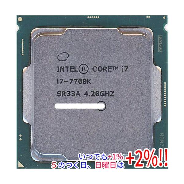 【商品名：】Core i7 7700K 4.2GHz LGA1151 91W SR33A　／　【商品状態：】動作確認済みの中古品です。／ ／ ※中古品ですので、傷、汚れ等ある場合がございます。／ ご理解の上、ご検討お願いします。　／　【検索...