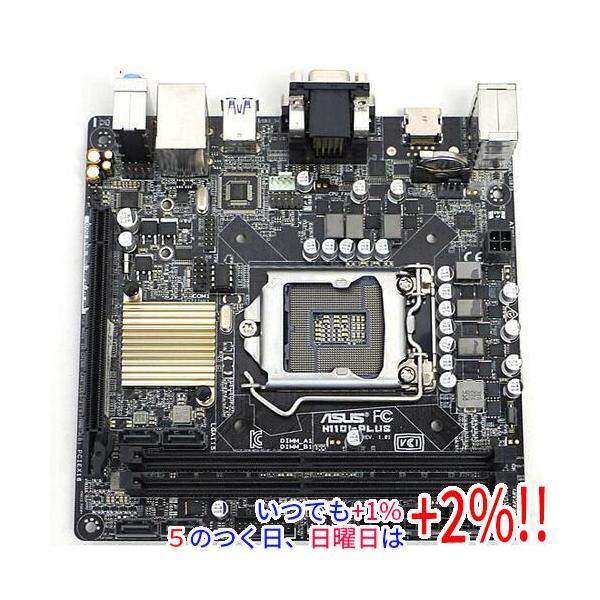 【商品名：】ASUS Mini-ITXマザーボード H110I-PLUS LGA1151　／　【商品状態：】動作確認済の中古品です。／ ／ ※中古品ですので、傷、汚れ等ある場合がございます。ご理解の上、ご検討お願いします。　／　【検索用キー...
