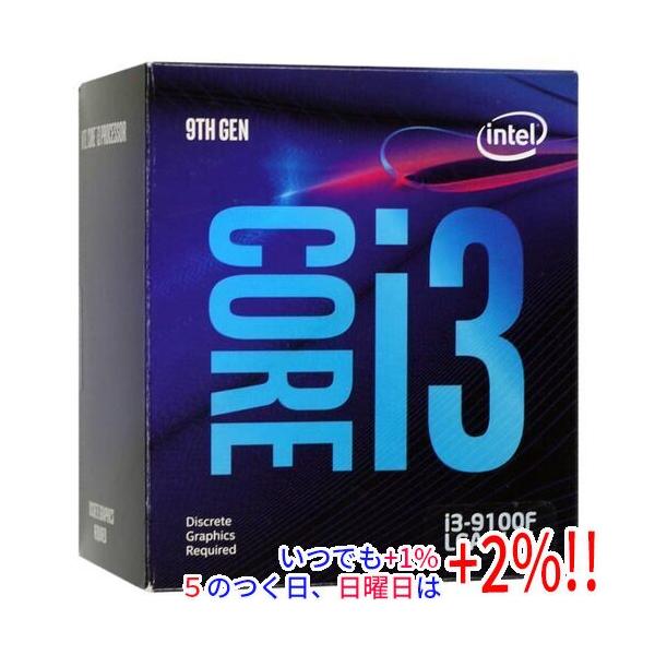 【商品名：】Core i3 9100F 3.6GHz 6M LGA1151 65W SRF7W 元箱あり　／　【商品状態：】動作確認済みの中古品です。／ ／ ※中古品ですので、傷、汚れ等ある場合がございます。／ ご理解の上、ご検討お願いしま...