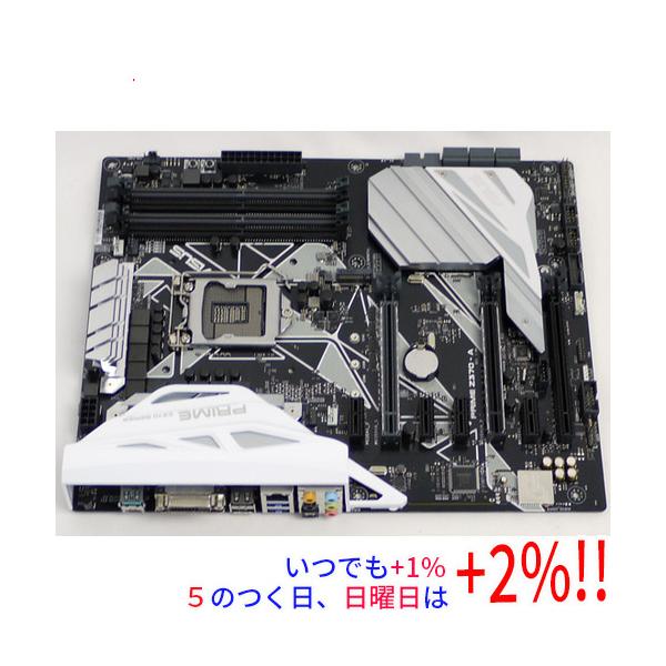 【商品名：】ASUS製 ATXマザーボード PRIME Z370-A LGA1151　／　【商品状態：】動作確認済みの中古品です。／ ／ ※中古品ですので、傷、汚れ等ある場合がございます。／ ご理解の上、ご検討お願いします。　／　【検索用キ...