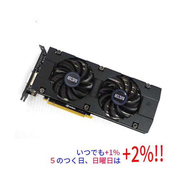 【商品名：】ELSAグラボ GeForce GTX 1070 8GB S.A.C GD1070-8GERXS PCIExp 8GB　／　【商品状態：】動作確認済みの中古品です。／ ／ ※中古品ですので、傷、汚れ等ある場合がございます。／ ご...