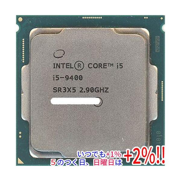 【商品名：】Core i5 9400 2.9GHz 9M LGA1151 65W SR3X5　／　【商品状態：】動作確認済の中古品です。／ ／ ※中古品ですので、傷、汚れ等ある場合がございます。ご理解の上、ご検討お願いします。　／　【検索用...