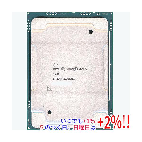 【商品名：】Xeon Gold 6134 3.2GHz 130W LGA3647 SR3AR　／　【商品状態：】動作確認済みの中古品です。／ ／ ※中古品ですので、傷、汚れ等ある場合がございます。／ ご理解の上、ご検討お願いします。　／　【...