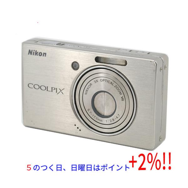 【５のつく日！ゾロ目の日！日曜日はポイント+3％！】【中古】Nikon製 デジタルカメラ COOLPIX S500 シルバー/710万画素 訳あり