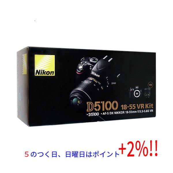 【５のつく日はポイント+3％！】【中古】Nikon D5100 18-55 VR レンズキット バッテリーなし 元箱あり