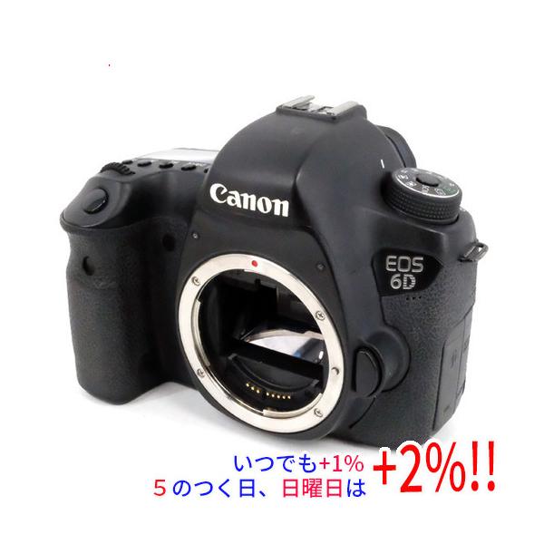 【商品名：】Canon製 デジタル一眼レフカメラ EOS 6D ボディ 本体いたみ　／　【商品状態：】動作確認済みの中古品です。／／※本体の底部分に割れ・キズ・汚れなどの傷みが見られます。／／※中古品ですので、傷、汚れ等がございます。／ご理...