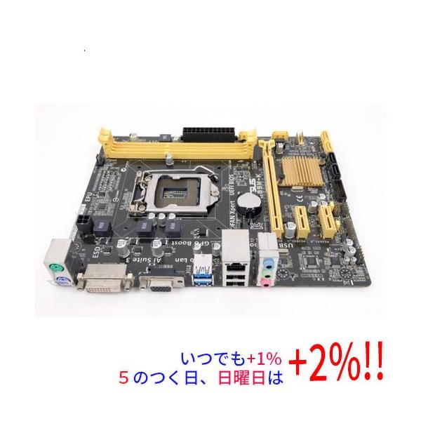 【商品名：】ASUS製 MicroATXマザーボード B85M-K LGA1150 訳あり　／　【商品状態：】動作確認済みの中古品です。／ ／ ※CPUソケットにピン曲がりがあります。 ／ ※中古品ですので、傷、汚れ等ある場合がございます。...