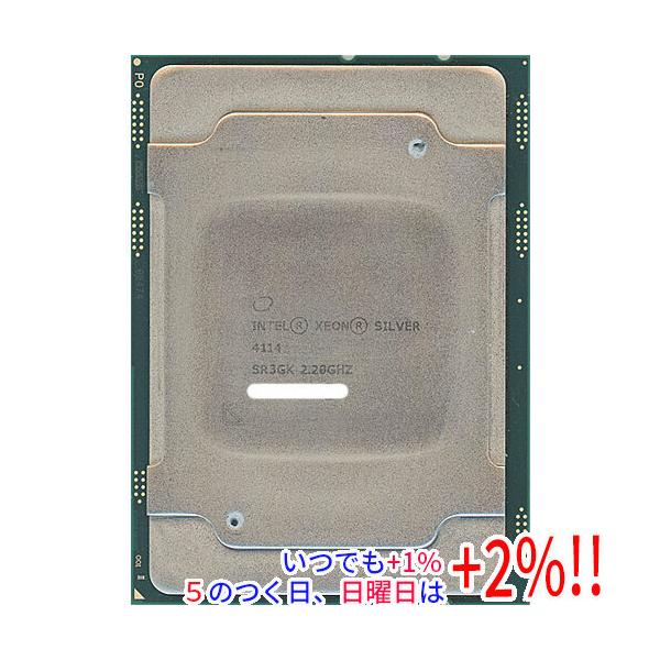 【商品名：】Xeon Silver 4114 2.2GHz 10M LGA3647 85W SR3GK　／　【商品状態：】動作確認済みの中古品です。／ ／ ※中古品ですので、傷、汚れ等ある場合がございます。／ ご理解の上、ご検討お願いします...