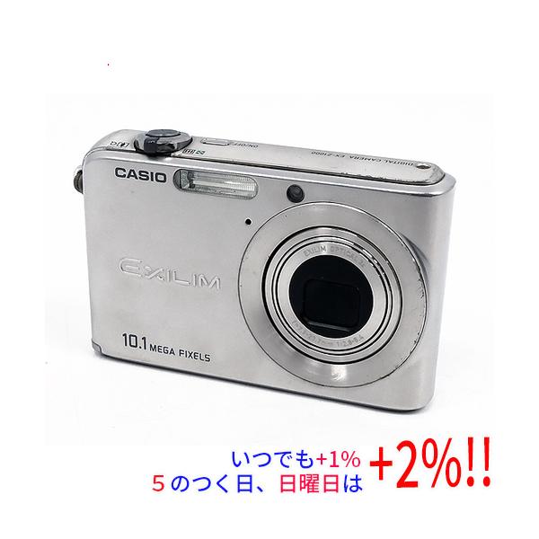 【いつでも+1％！5のつく日と日曜日は+2%！】【爆買】【中古】CASIO製 EXILIM ZOOM EX-Z1000 シルバー 1010万画素 本体のみ 液晶画面いたみ
