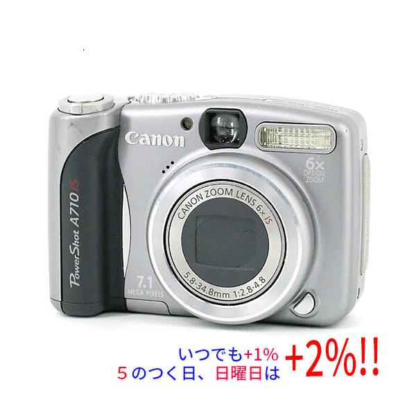 【いつでも+1％！5のつく日と日曜日は+2%！】【爆買】【中古】Canon製 PowerShot A710 IS 710万画素 本体のみ