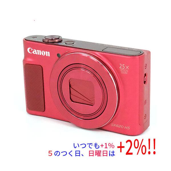 PowerShot 【中古】Canon製 SX620 HS レッド 2020万画素【いつでも+1