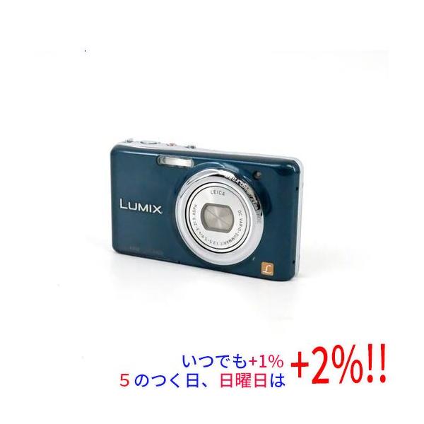 【いつでも+1％！5のつく日と日曜日は+2%！】【爆買】【中古】Panasonic LUMIX DMC-FX77-A ブルー/1210万画素 本体のみ 液晶画面いたみ