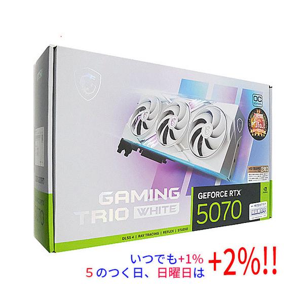 【未開封品】 MSI グラボ GeForce RTX 5070 12G MSI GeForce RTX™ 5070 12G GAMING TRIO OC