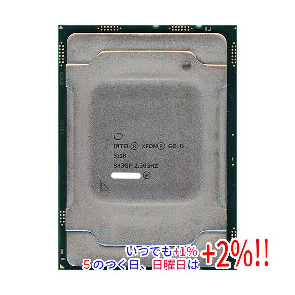 【商品名：】Intel Xeon Gold 5118 2.3GHz LGA3647 SR3GF　／　【商品状態：】動作確認済みの中古品です。　／　【検索用キーワード：】≪intel インテル CPU 即納≫ Xeon Gold 5118 バ...